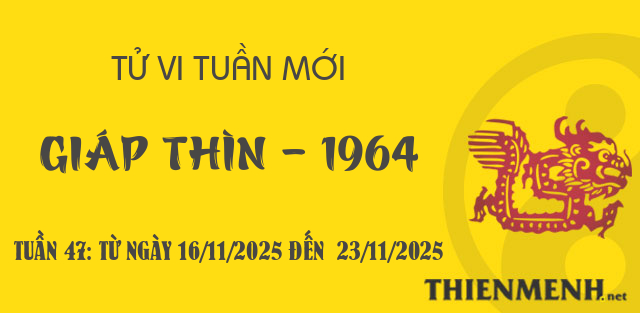 Xem tử vi tuần 47 năm 2025 tuổi Giáp Thìn - 1964