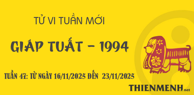 Xem tử vi tuần 47 năm 2025 tuổi Giáp Tuất - 1994