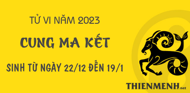 Xem tử vi năm 2023 của cung Ma Kết