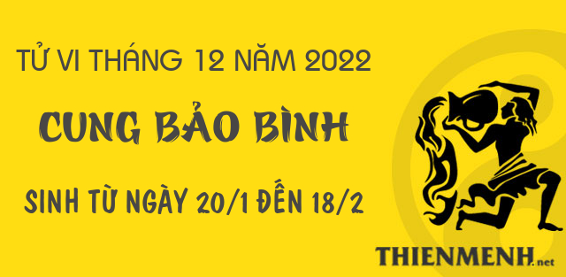 Tử vi tháng 12 năm 2022 cung Bảo Bình