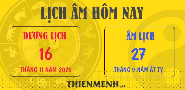 Lịch âm - ngày 16/11/2025