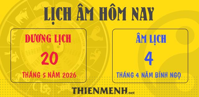 Lịch âm - ngày 20/5/2026