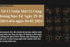Tử Vi Tuần Mới 12 Cung Hoàng Đạo Từ Ngày 29 -01-2024 đến ngày 04-02-2024