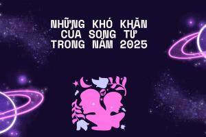 Những khó khăn của Song Tử trong năm 2025