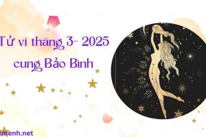 Tử Vi Tháng 3 Năm 2025 - Cung Bảo Bình